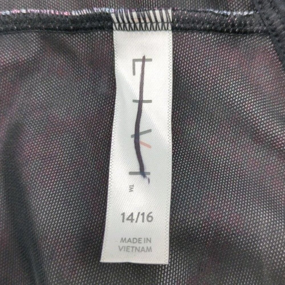 Livi Active Sport Bra No Wire Soft Cup Multi Color Print Strappy X Back 14 16 XL - Picture 7 of 10